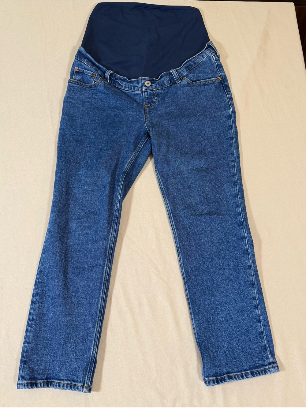 Abercrombie & Fitch The Ankle Straight Maternity Jeans, 28 short.